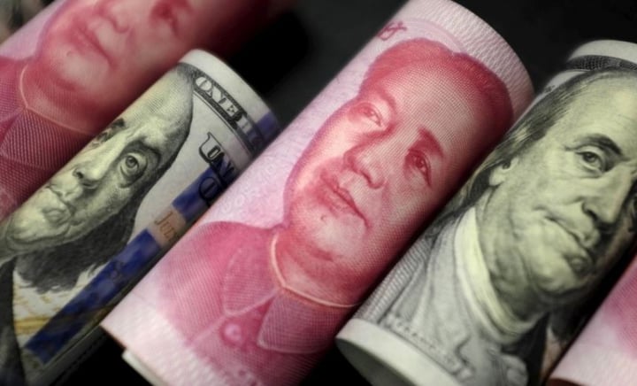 Yuan heading for best monthly gain since 1994